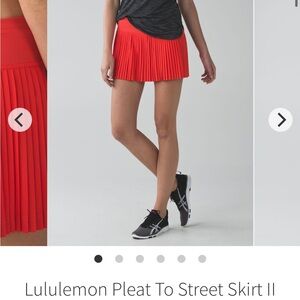 lululemon athletica Red Pleat To Street Skirt II